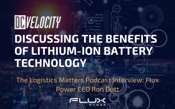 DC Velocity - DISCUSSING THE BENEFITS OF LITHIUM-ION BATTERY TECHNOLOGY Resources Page