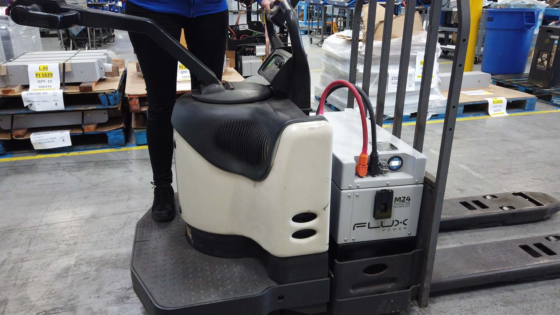 End Rider with Flux Battery and rider.