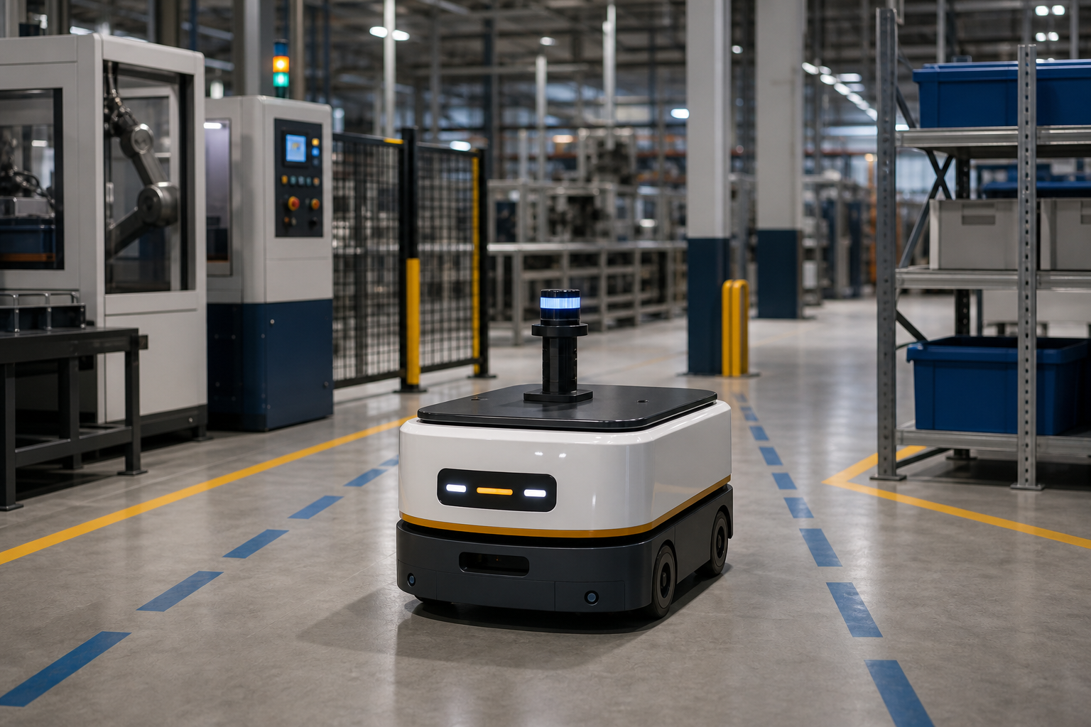 Automated Mobile Robot in Manufacturing Facility-1