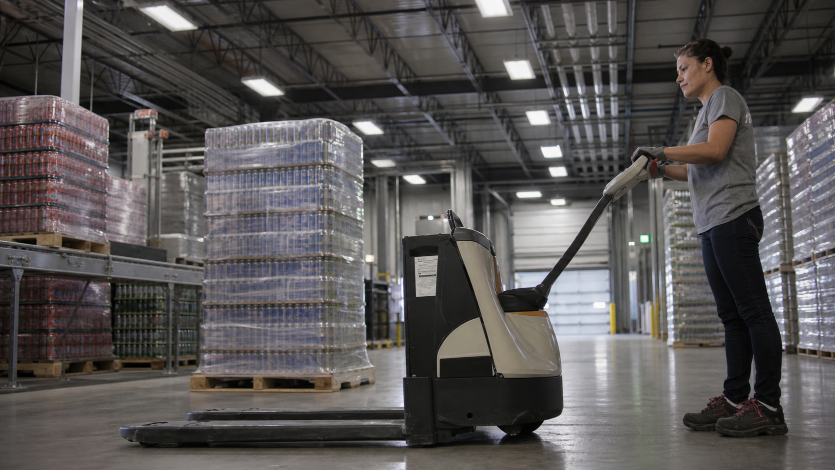 Beverage Facility Shipping Soda Cans