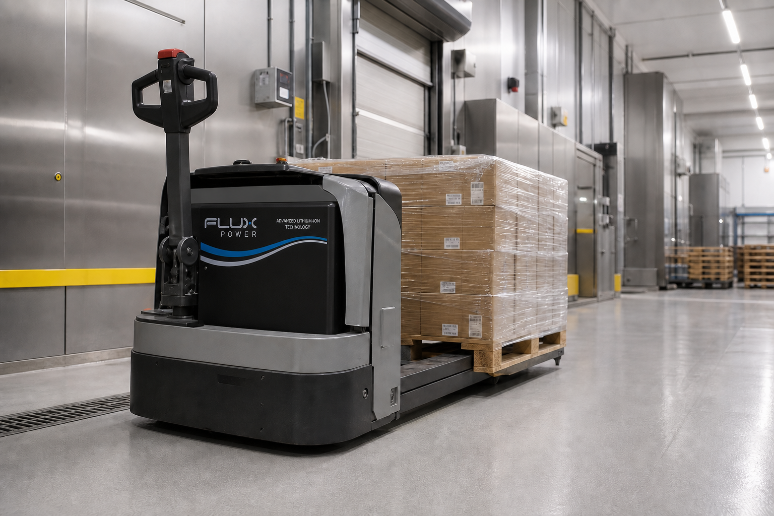 Walkie Pallet Jack with Properly Fitted Battery