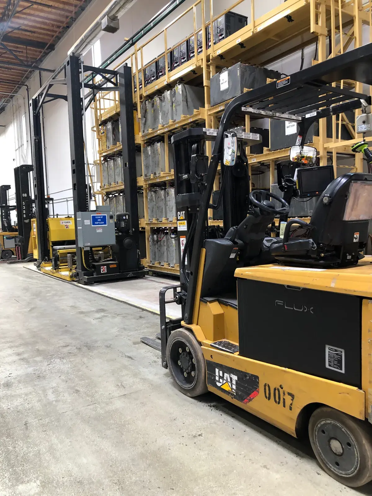 Forklift in Warehouse