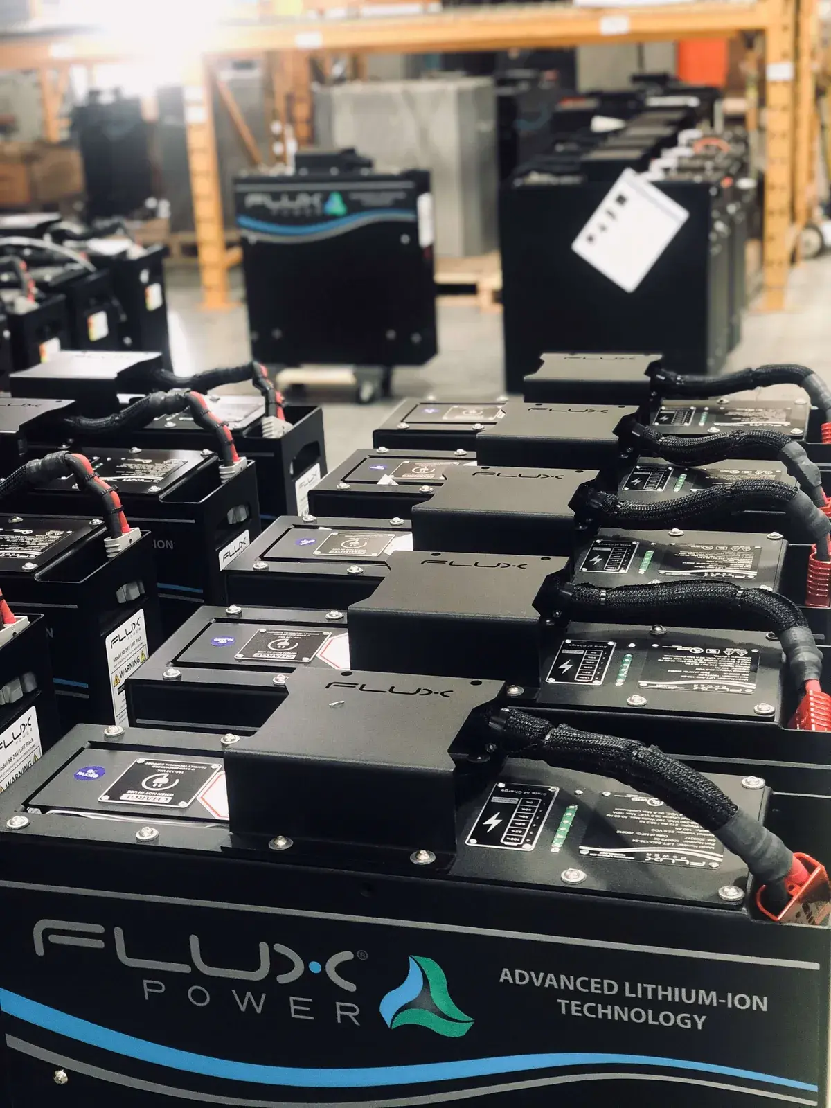 Series of Flux Power Batteries all hooked up