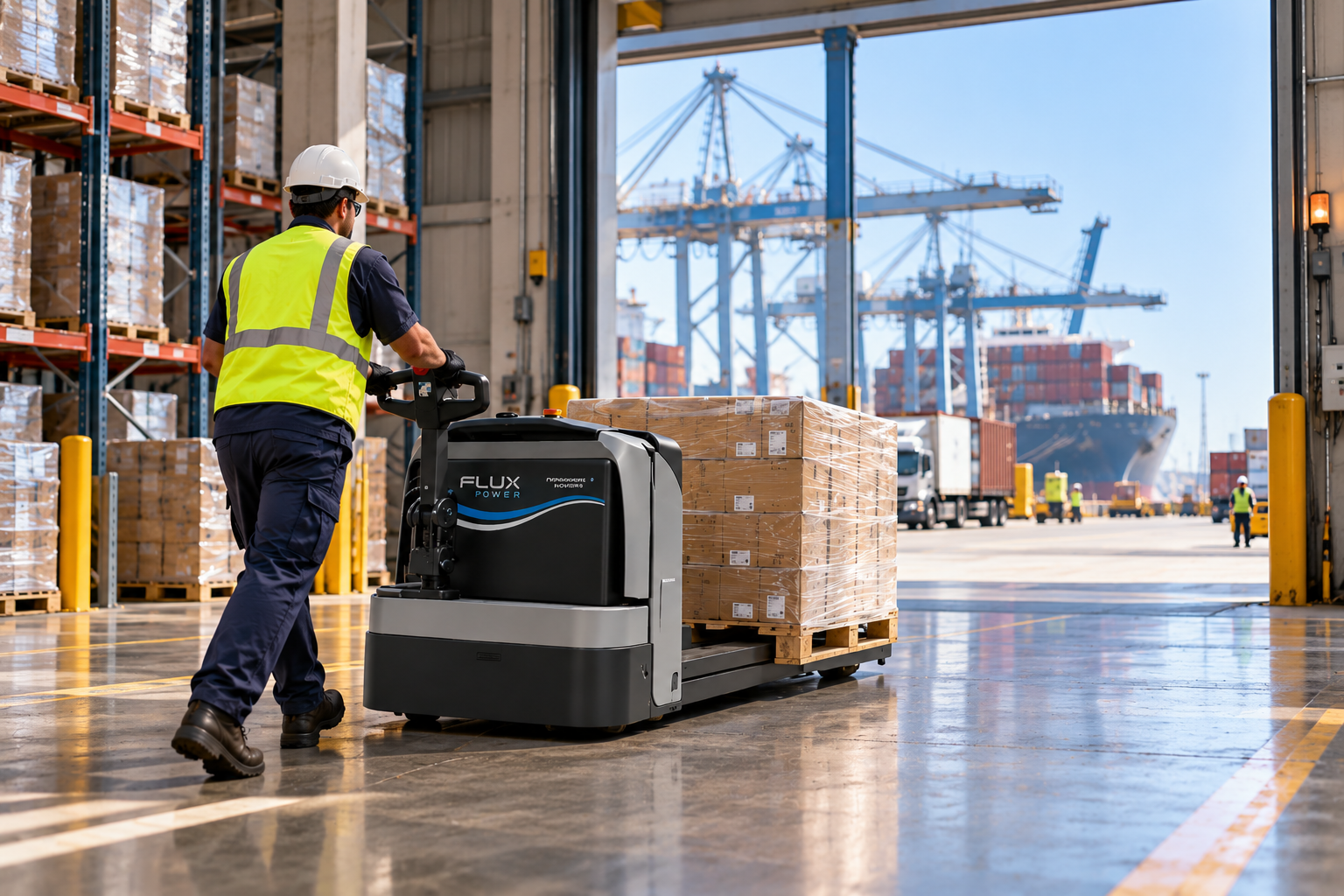 Port Warehouse Pallet Jack Operations